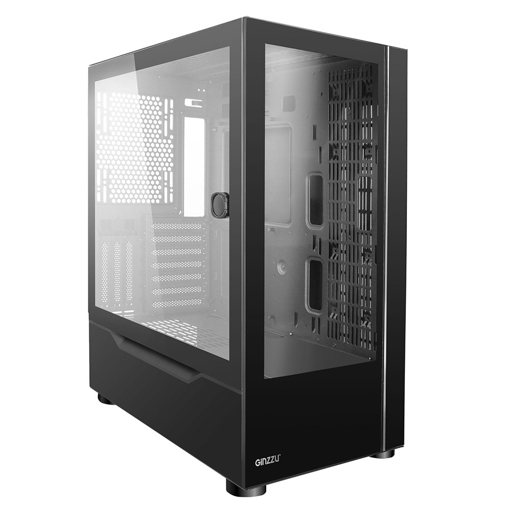 

Корпус Ginzzu GL700, EATX, Midi-Tower, USB 3.0, черный, без БП, GL700