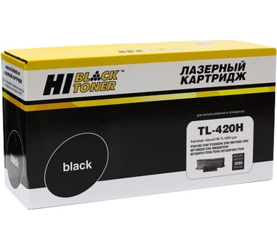 

Картридж лазерный Hi-Black HB-TL-420H (TL-420H), черный, 3000 страниц, совместимый для Pantum M6700/P3010