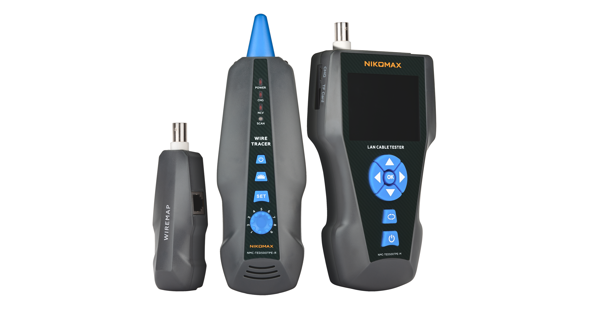 

Тестер кабельный NIKOMAX NMC-TED500TPE, STP/UTP/RJ45/RJ12/RJ11/BNC (NMC-TED500TPE), NMC-TED500TPE