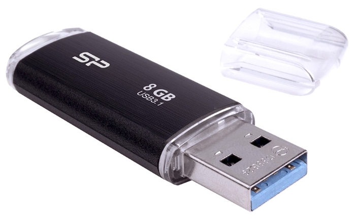 

Флешка 8Gb USB 3.1 Silicon Power Blaze Blaze B02, черный (SP008GBUF3B02V1K), Blaze B02