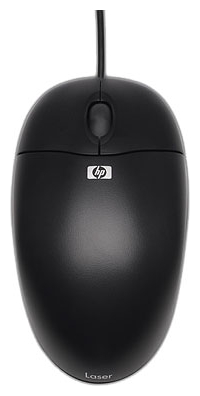 Мышь проводная HP 800dpi, оптическая, USB, черный (QY777AA)