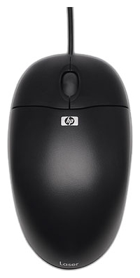 Мышь проводная HP 800dpi оптическая USB черный QY777AA 1125₽