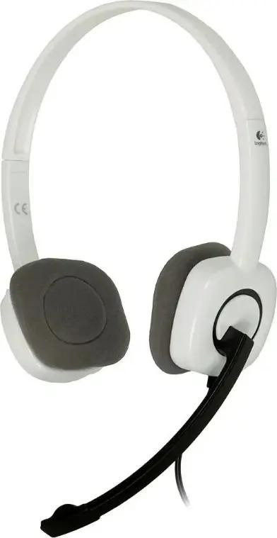 

Проводная гарнитура Logitech H150 , 2xJack 3.5mm, белый/черный (981-000453), H150