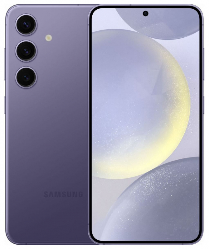 

Смартфон Samsung Galaxy S24, 6.2" 1080x2340 Dynamic AMOLED 2X, Samsung Exynos 2400, 8Gb RAM, 256Gb, 3G/4G/5G, NFC, Wi-Fi, BT, 3xCam, 2-Sim, 4000 мА⋅ч, USB Type-C, Android 14, фиолетовый (SM-S921BZVGSKZ), Galaxy S24
