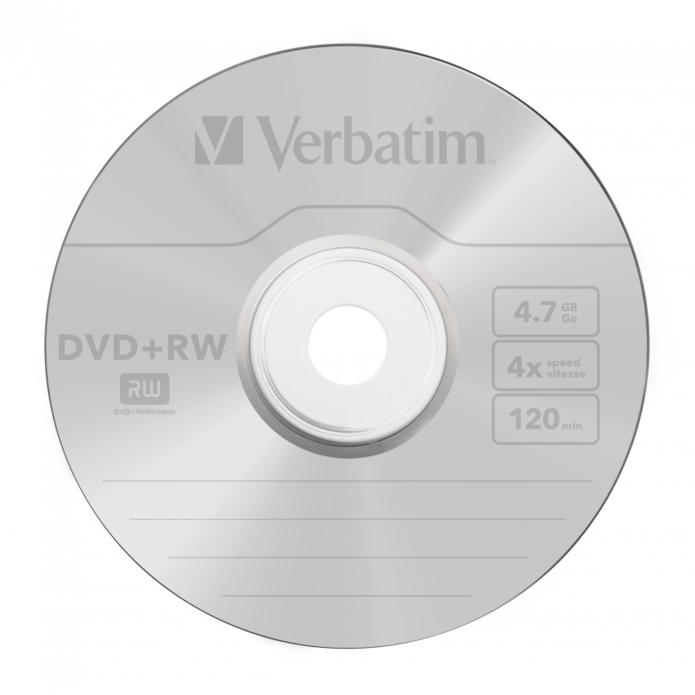 Диск Verbatim DVD+RW, 4.7Gb, 4x, коробка, 5 шт (43229)