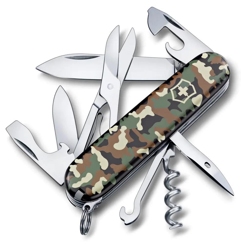 

Нож перочинный 14 в 1, камуфляж, VICTORINOX Climber (1.3703.94), Climber