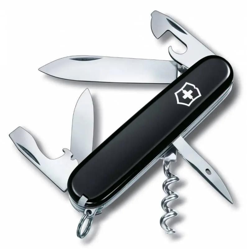 Нож перочинный 12 в 1, черный, VICTORINOX Spartan (1.3603.3)