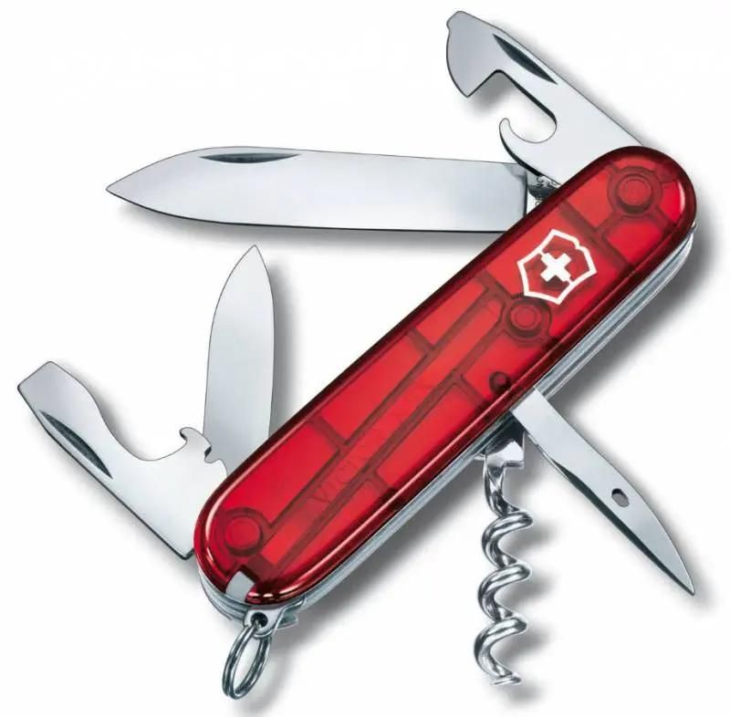 Нож перочинный 12 в 1, красный, VICTORINOX Spartan (1.3603.t)