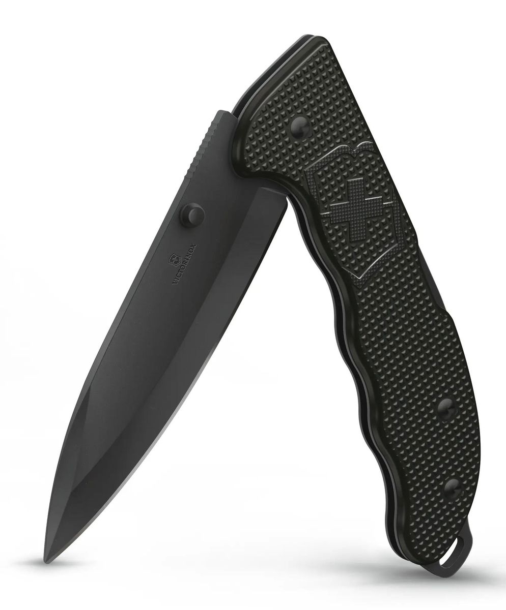 Нож перочинный 4 в 1, черный, VICTORINOX Evoke BS Alox (0.9415.DS23)