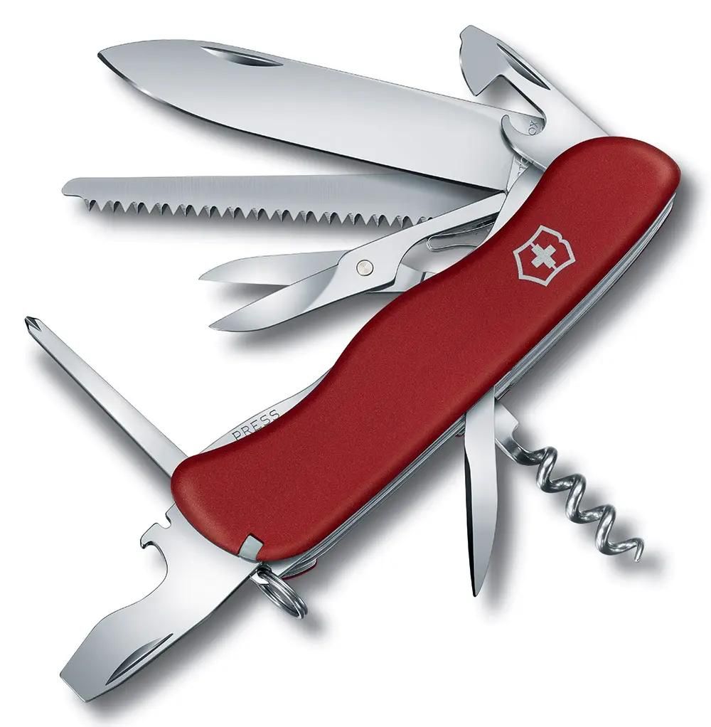 Нож перочинный 14 в 1, красный, VICTORINOX Outrider (0.8513)