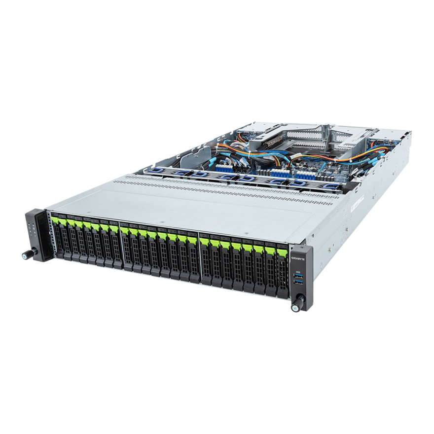 

Серверная платформа Gigabyte R283-Z96-AAE1, 2xSocket SP5, 24xDDR5, 24x2.5 HDD HS + 4x2.5 HS, 2xM.2-PCI-E, 2xGLAN, AMI MegaRAC SP-X, Redundant 2x2000 Вт, 2U (6NR283Z96DR000AAE1), R283-Z96-AAE1