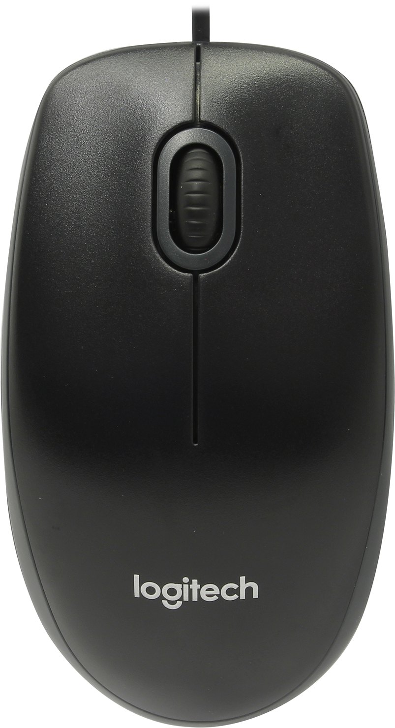 Мышь Logitech B100, USB, черный