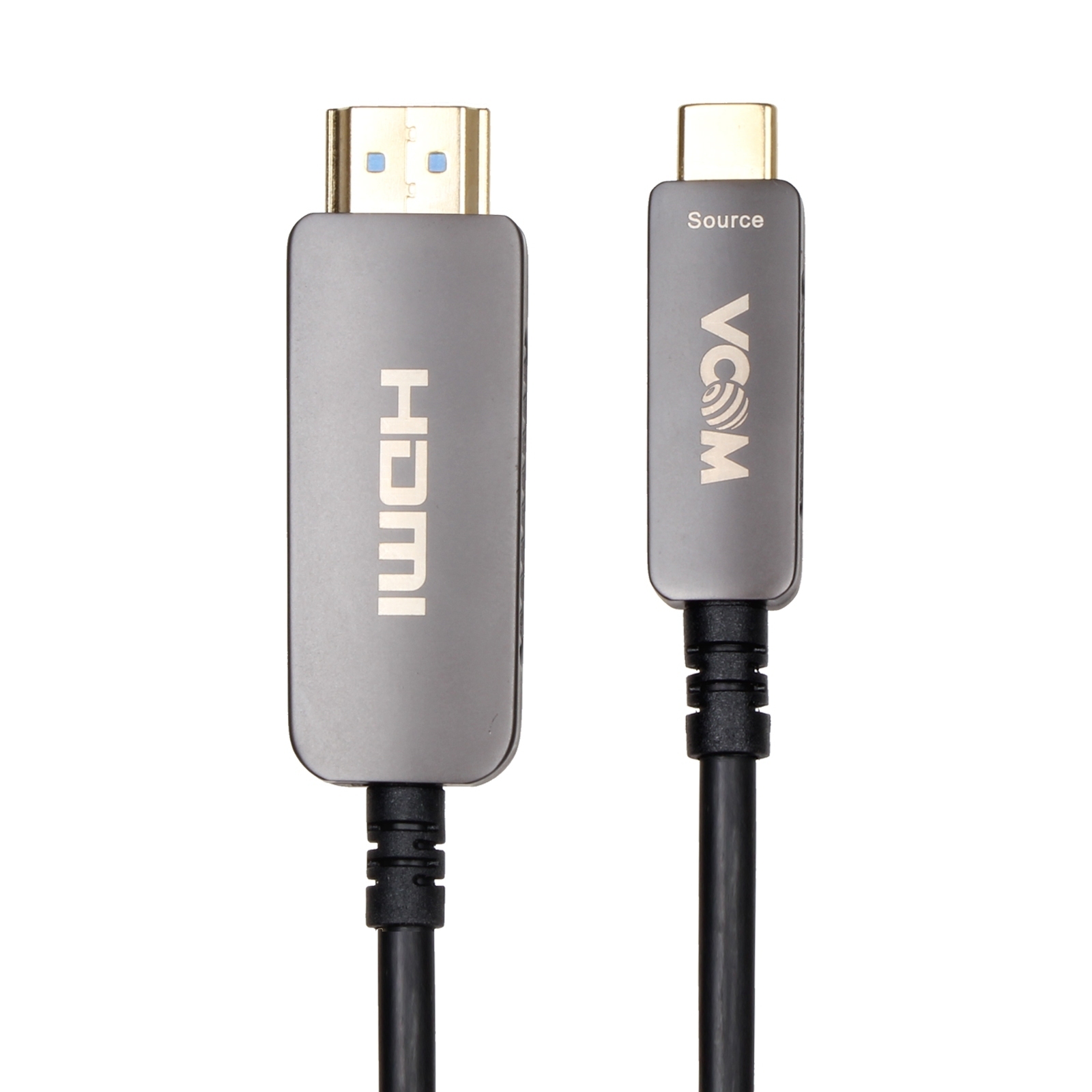 Кабель-переходник (адаптер) USB 3.1 Type-C(M)-HDMI(19M) v2.0 4K, 10 м, черный VCOM D3742CH-10.0 (D3742CH-10.0)