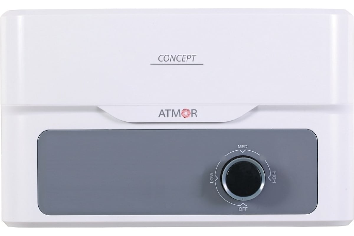

Водонагреватель Atmor Concept 3.5 Combi электрический проточный, 3.5 кВт (3520249), Белый, Concept 3.5