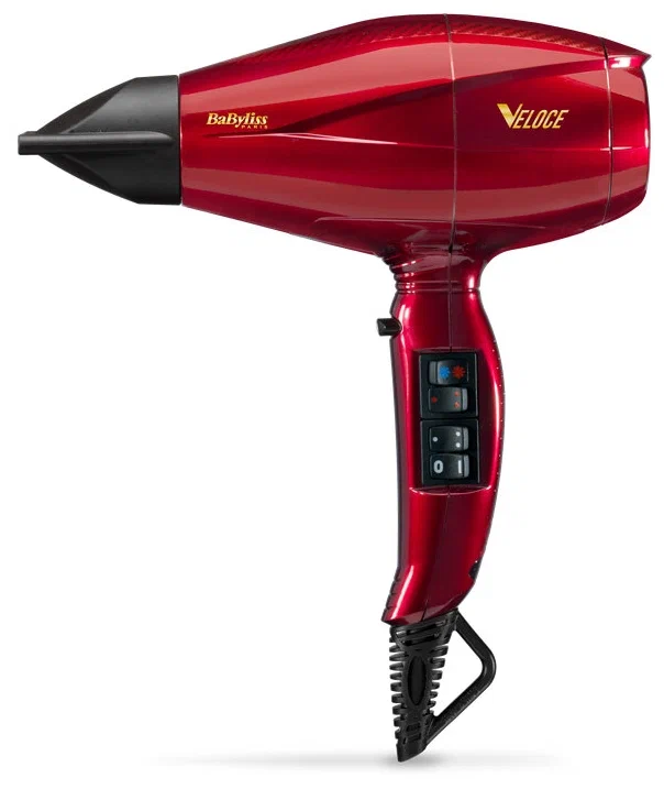 

Фен Babyliss 6750DE 2.2 кВт, режимов: 2, насадок: 2, 2 концентратора, диффузор, красный (6750DE), 6750DE