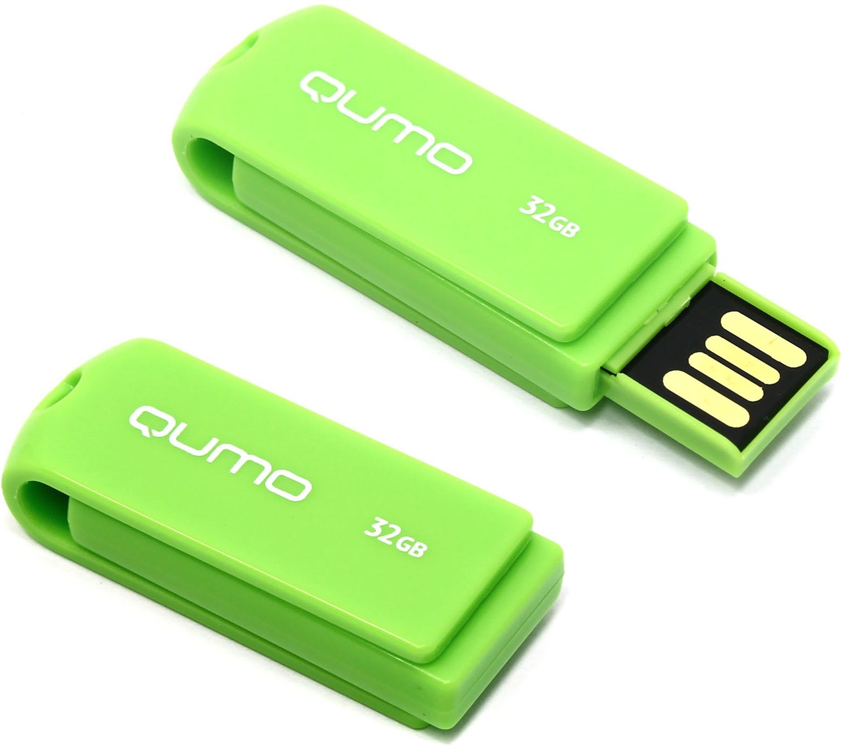 

Флешка 32Gb USB 2.0 QUMO Twist, зеленый (QM32GUD-TW-Pistachio), Twist