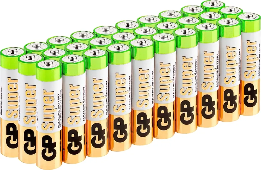 

Батарея GP Super Alkaline, AA (LR06/15А), 1.5V, 30 шт. (11813_)
