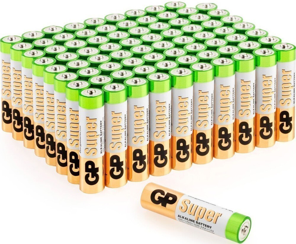 Батарея GP Super Alkaline, AAA (LR03/24А), 1.5V, 80 шт. (15680_) - фото 1