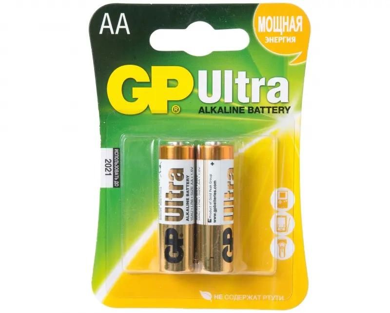 

Батарея GP Ultra Alkaline, AA (LR06/15А), 1.5V, 2 шт. (10633_)