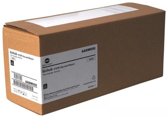 

Картридж лазерный Konica Minolta TNP-53/AADW050, черный, 25000 страниц, оригинальный для Konica Minolta bizhub 4702P с чипом, TNP-53