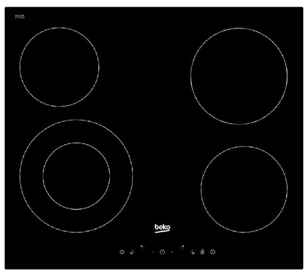 

Электрическая варочная панель Beko HIC 64402T, 4 конфорки, черный (7756286314), Черная, HIC 64402T