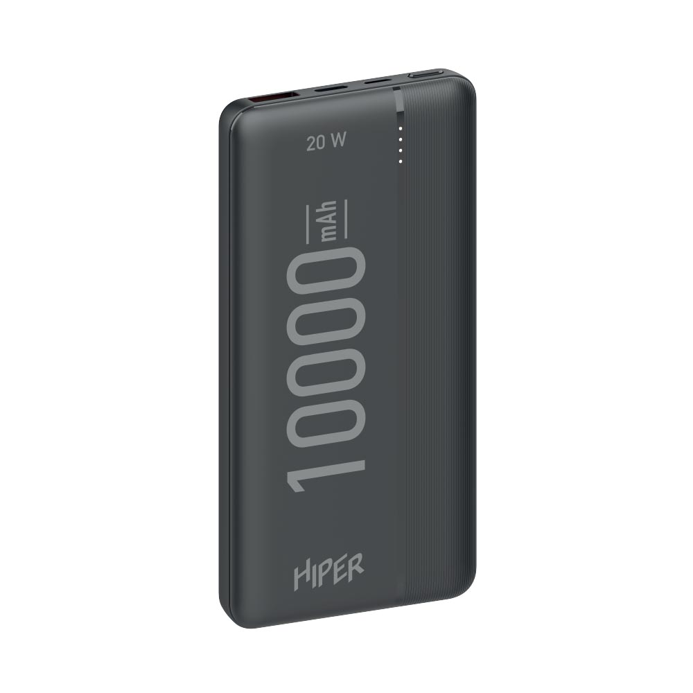 

Портативный аккумулятор (Powerbank) HIPER MX PRO 10000, 10 А·ч, 1xUSB, 3А, Type-C, QC, PD, черный (MX PRO 10000 BLACK), MX PRO 10000