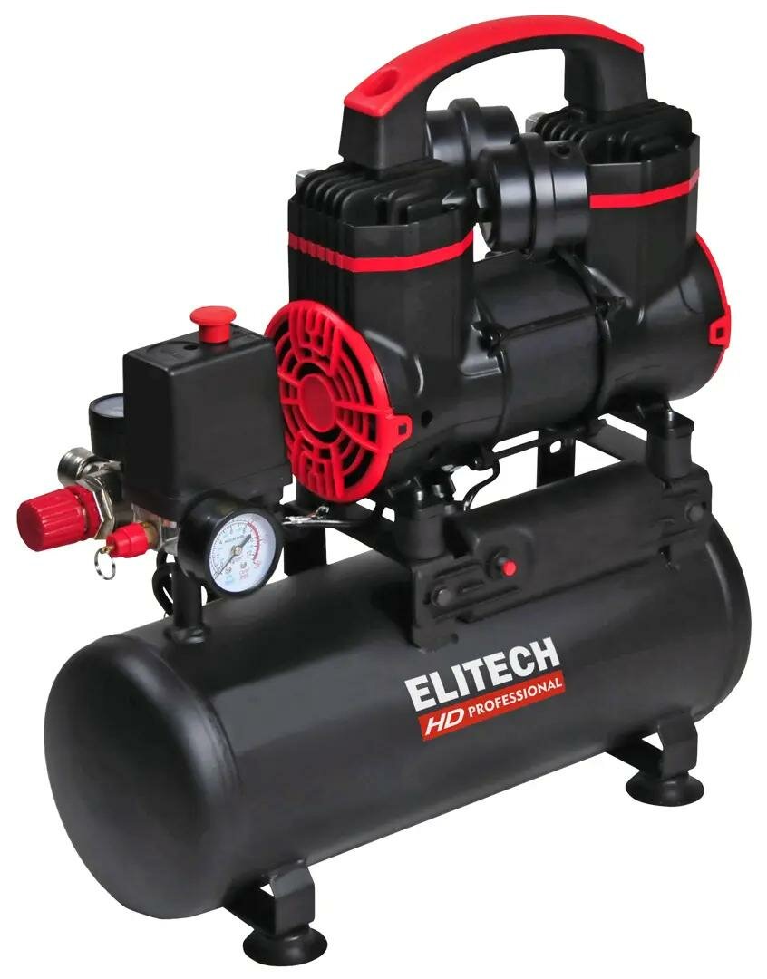 

Компрессор воздушный Elitech ACF 200-8S, 1 кВт, 7.9 атм, 200л/мин, 220В, 8 л, безмасляный, электрический, поршневой, коаксиальный (прямой) (204538), ACF 200-8S