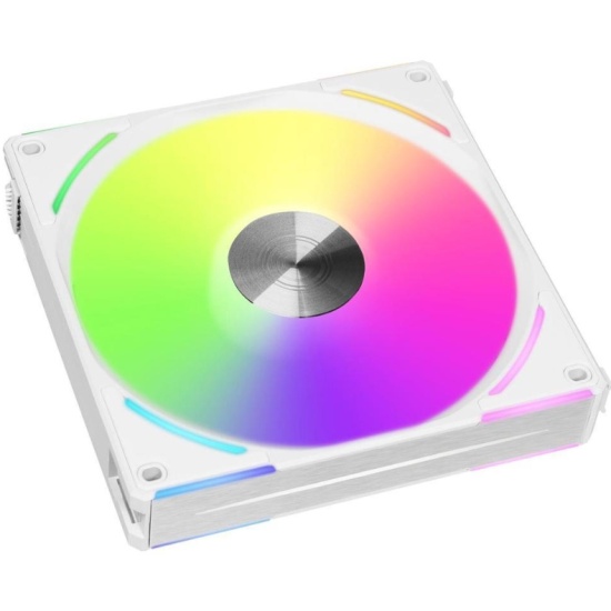 

Вентилятор Lian Li UNI Fan ALV2 140, 140 мм, 1600rpm, 26.8 дБ, 4-pin PWM, 1шт, белый, ARGB подсветка (G99.14ALV21W.00), ALV2 140