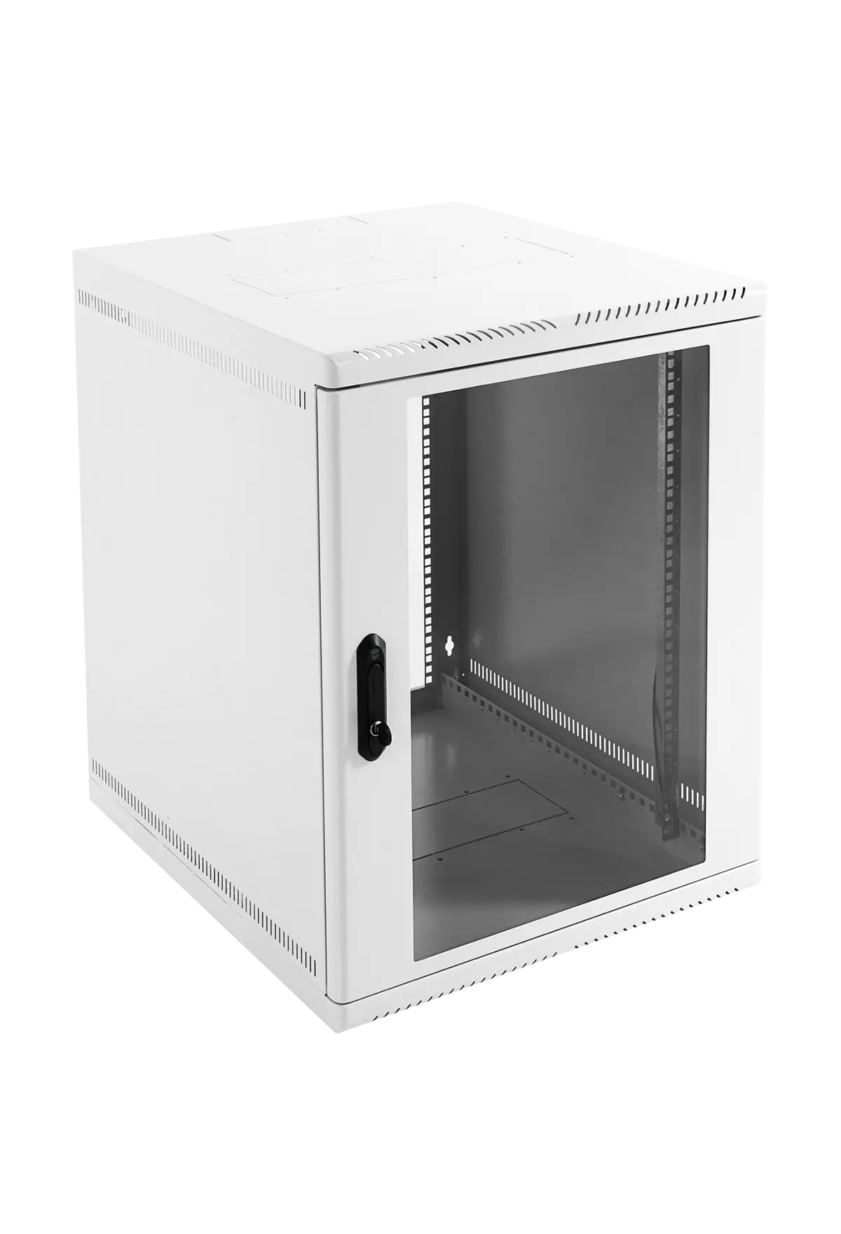 Шкаф телекоммуникационный настенный 12U 600x480 мм, стекло, серый, в сборе, ЦМО ШРН ШРН-12.480 (30144246703)