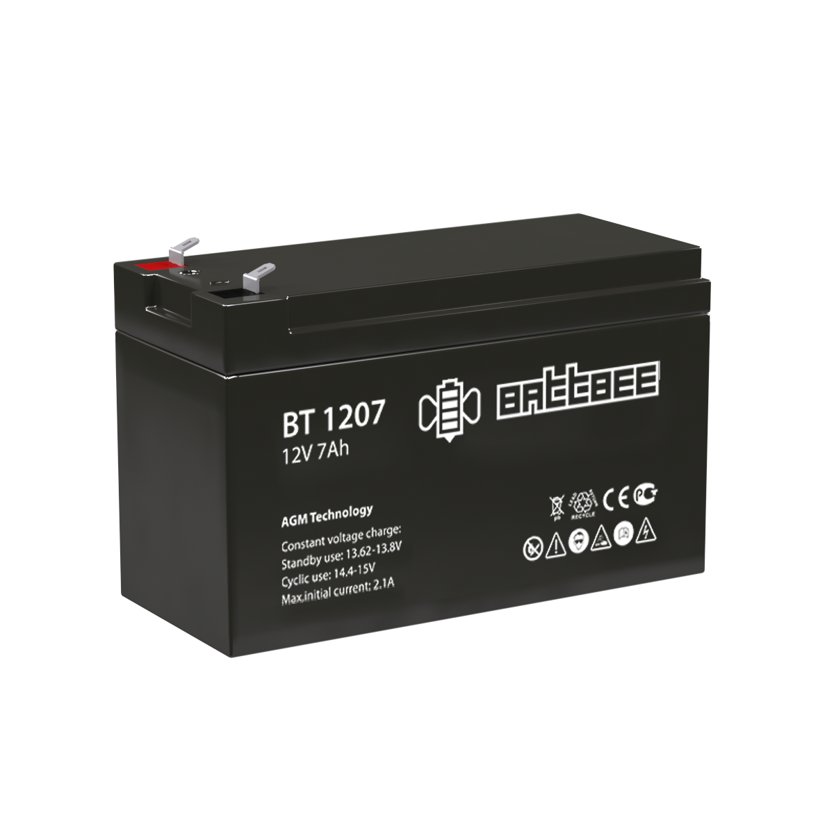 Аккумуляторная батарея для ОПС BattBee, 12V, 7Ah
