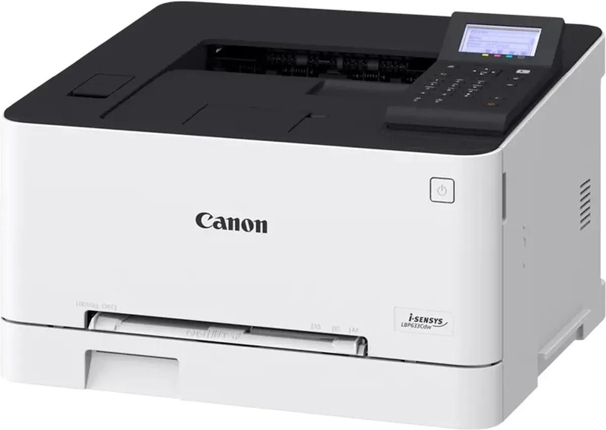 Принтер лазерный Canon i-SENSYS LBP633Cdw, A4, цветной, 21 стр/мин (A4 ч/б), 21 стр/мин (A4 цв.), 1200x1200 dpi, дуплекс, сетевой, Wi-Fi, USB, белый/черный (5159C001) - фото 1