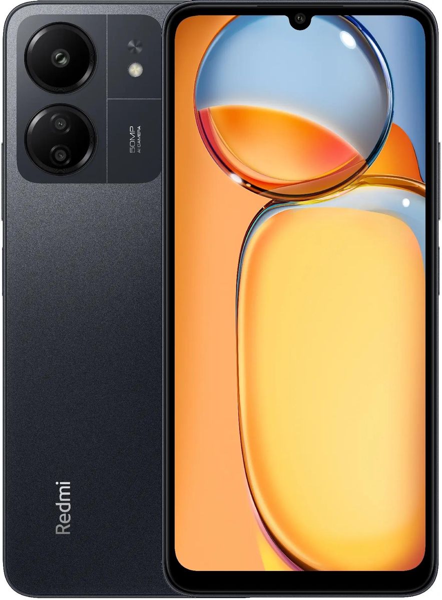

Смартфон Xiaomi Redmi 13C, 6.74" 1600x720 IPS, MediaTek Helio G85, 4Gb RAM, 128Gb, 3G/4G, NFC, Wi-Fi, BT, 3xCam, 2-Sim, 5000 мА⋅ч, USB Type-C, Android 13, черный (MZB0FJXRU/51130), Redmi 13C