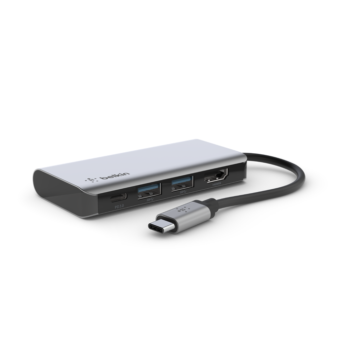 Адаптер Belkin AVC006btSGY, 3840x2160 (4K), USB Type-C, серый (AVC006btSGY)