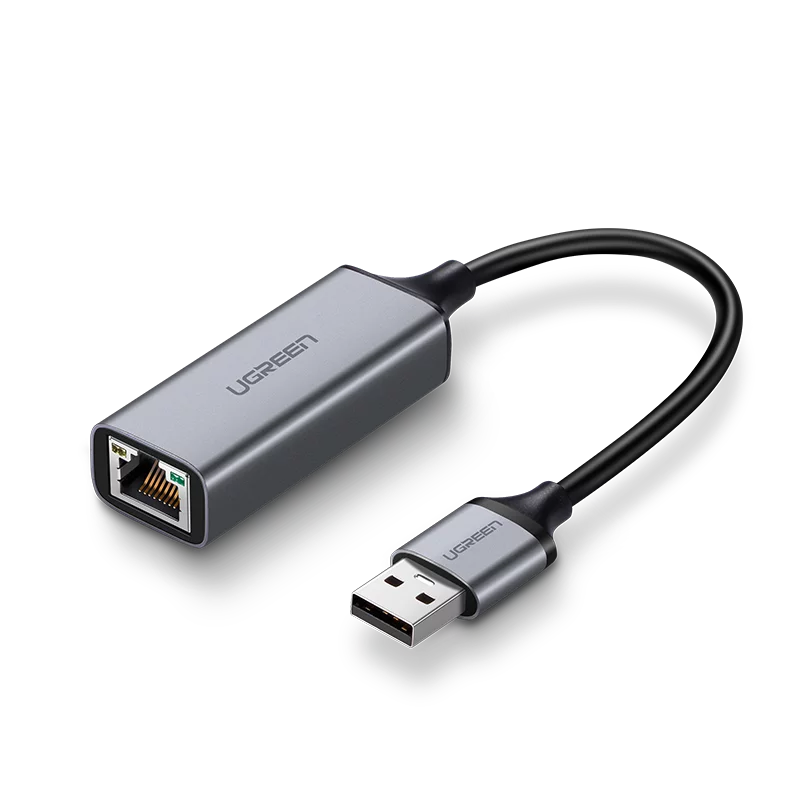 

Сетевая карта Ugreen CM209, 1xRJ-45, 1 Гбит/с, USB 3.0, Retail (50922), CM209