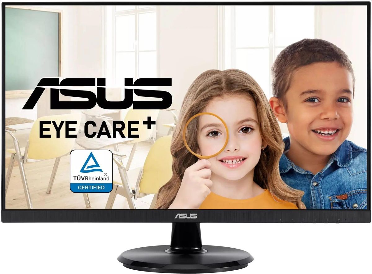 

Монитор 23.8" ASUS Eye Care+ VA24DQF IPS, 1920x1080 (16:9), 250кд/м2, 100 Гц, 1 мс, 178°/178°, VGA, HDMI, DisplayPort, черный (90LM0541-B03370), VA24DQF