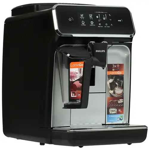 Кофемашина автоматическая Philips EP2236/40, зерновой / молотый, 1.8 л, автоматический капучинатор, дисплей, черный/серебристый, 1.5 кВт (EP2236/40), цвет черный/серебристый
