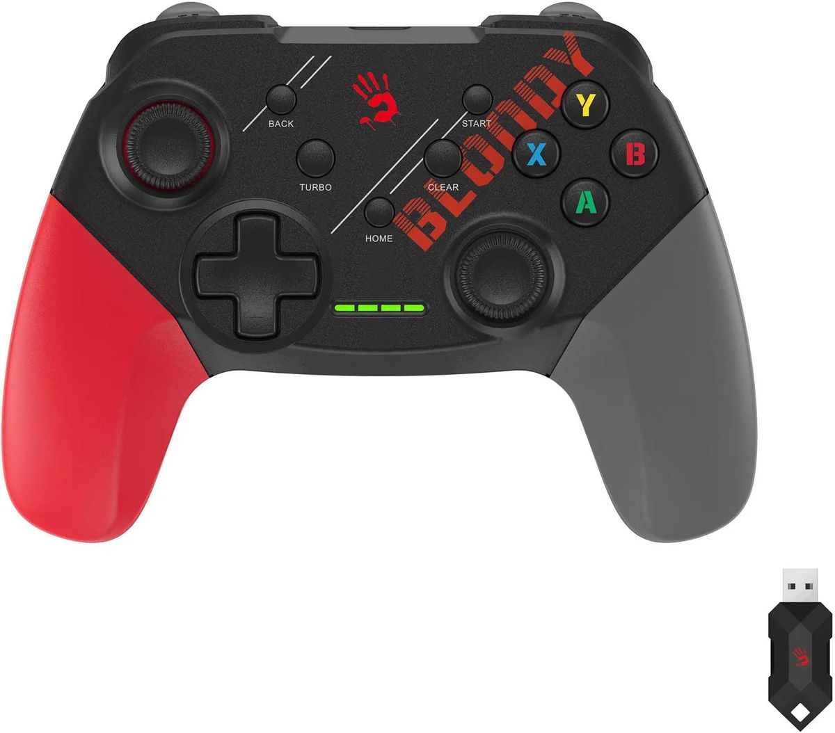 

Геймпад A4TECH Bloody GPW50 Sports, проводной/беспроводной, черный/красный (GPW50 SPORTS RED), Bloody GPW50 Sports