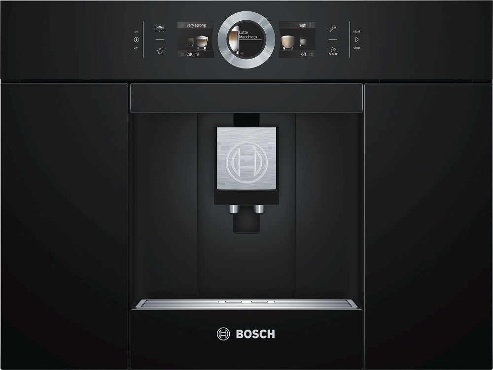 

Кофемашина автоматическая Bosch Serie 8 CTL636EB6, зерновой / молотый, 2.4 л, автоматический капучинатор, керамические жернова, дисплей, управление со смартфона, черный, 1.6 кВт (CTL636EB6), CTL636EB6