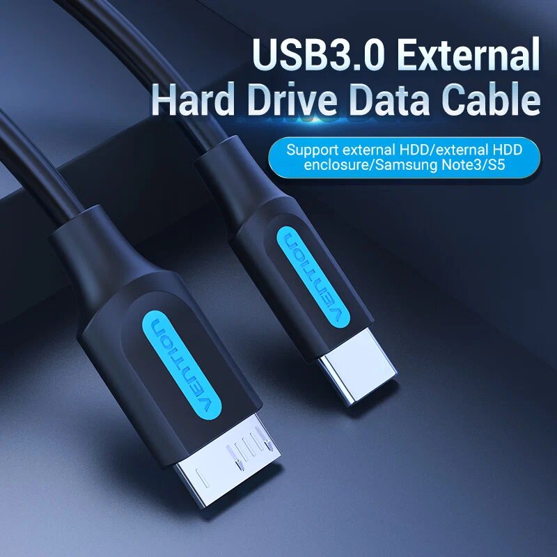 

Кабель USB Type-C(M)-Micro USB(Bm), экранированный, 1 м, черный, Vention CQABF (CQABF), CQABF