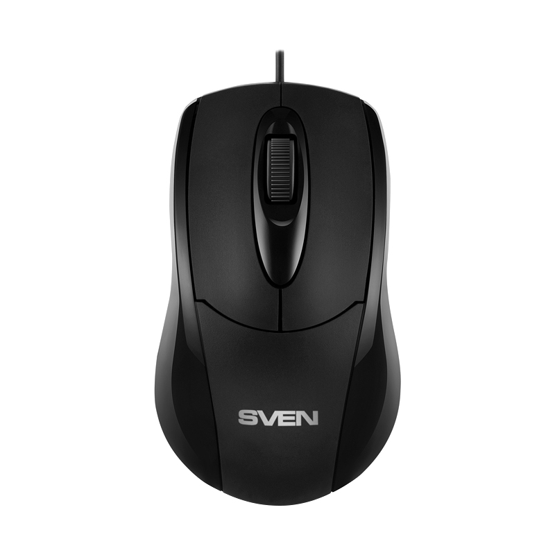 

Мышь проводная Sven RX-110, 1000dpi, оптическая светодиодная, USB, черный (SV-016692), RX-110