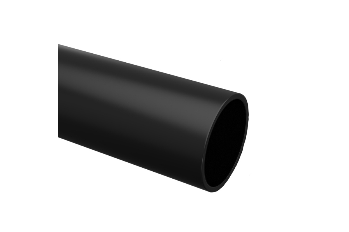 Труба гладкая ПНД жесткая IEK, d=20 мм, 1 м, черный (CTR10-020-K02-100-1), отгрузка кратно 100м