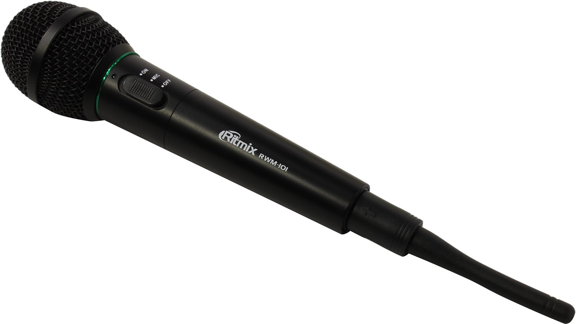 

Микрофон Ritmix RWM-101, динамический, черный (15115476), RWM-101