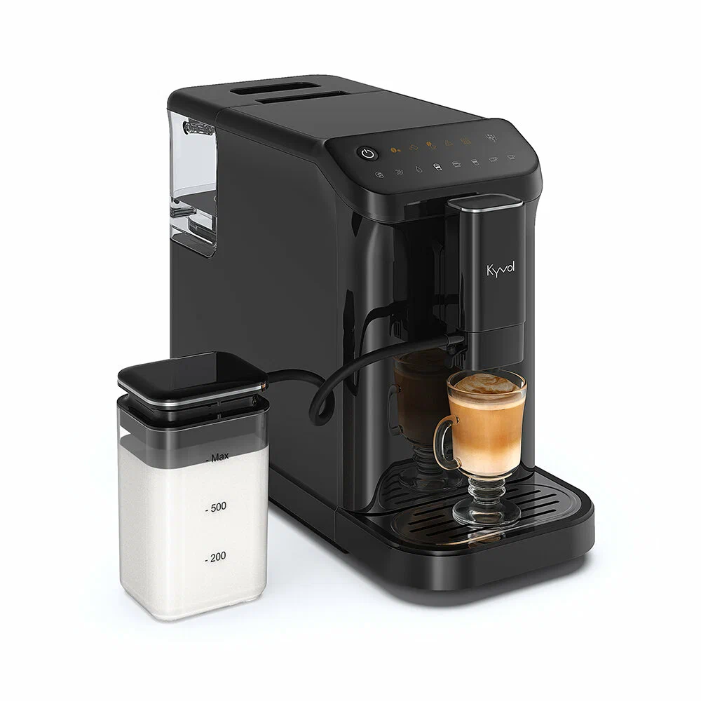 

Кофеварка рожковая Kyvol Espresso Machine СМ-АТ150A, 1.35 кВт, кофе зерновой, 1.5 л, автоматический капучинатор, дисплей, черный (СМ-АТ150A), Espresso Machine СМ-АТ150A