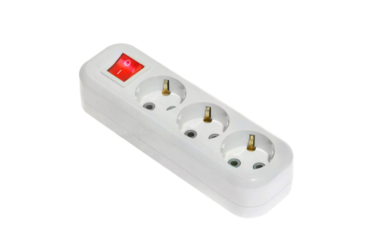 

Колодка удлинителя LUX У3-ЕВК 3-розетки, 16А, с/з, белый (4606400614715), У3-ЕВК