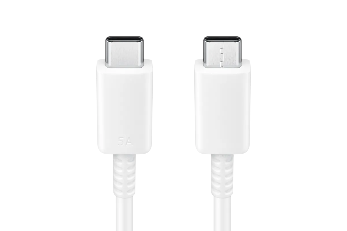 

Кабель USB Type-C-USB Type-C, быстрая зарядка, 5А, 100 Вт, 1 м, белый, Samsung EP-DN975 (EP-DN975BWEGWW), EP-DN975