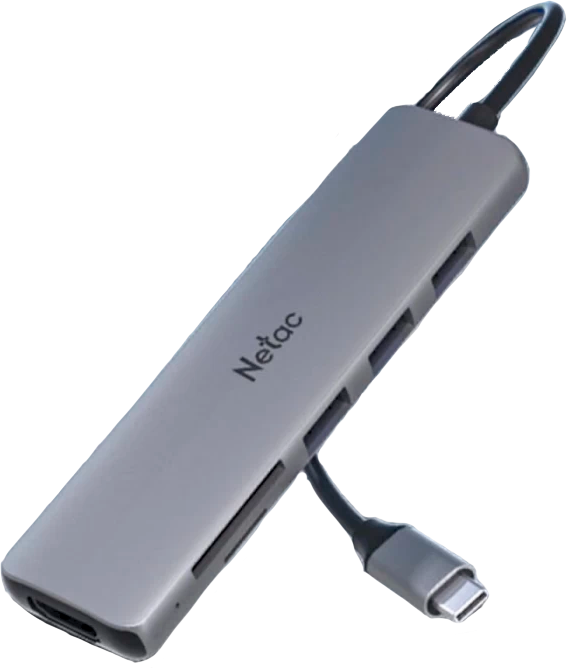 Док-станция Netac WF14 USB Type-C серый NT08WF14-30GR 135000₽