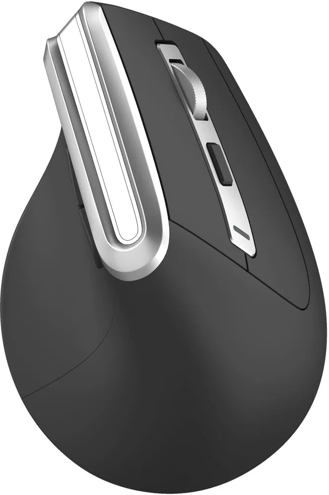 

Мышь беспроводная Oklick 991MW, 2400dpi, оптическая светодиодная, Bluetooth/Радиоканал, серый (1885263), 991MW