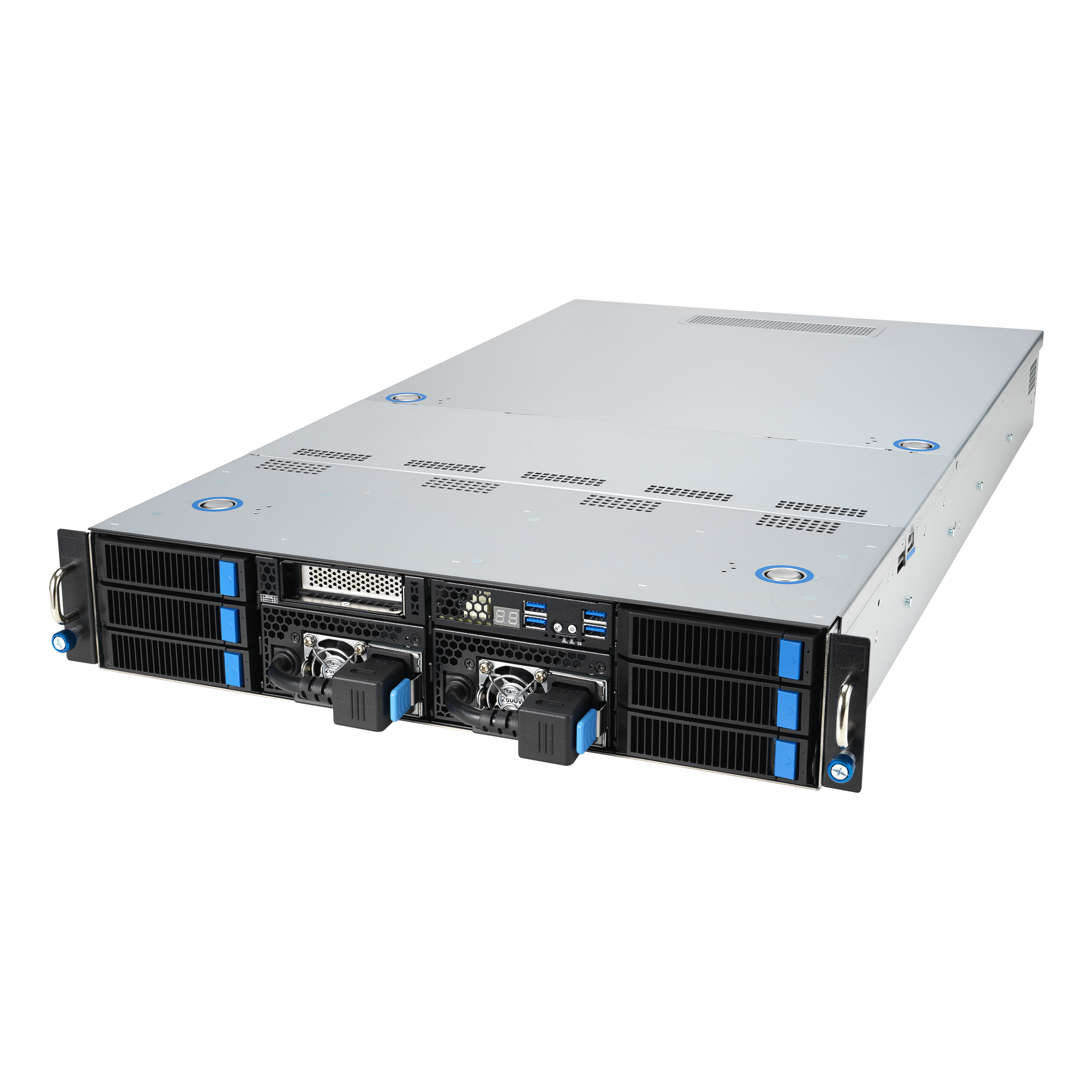 Серверная платформа ASUS ESC4000-E11, 2xLGA4677, 16xDDR5, 6x2.5/3.5 HDD HS, Redundant 2x2.6 кВт 2U (90SF02L1-M000T0)