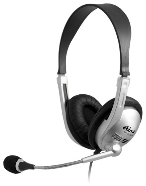 Проводная гарнитура Ritmix RH-533, USB б/у, после ремонта, следы эксплуатации, комплект полный
