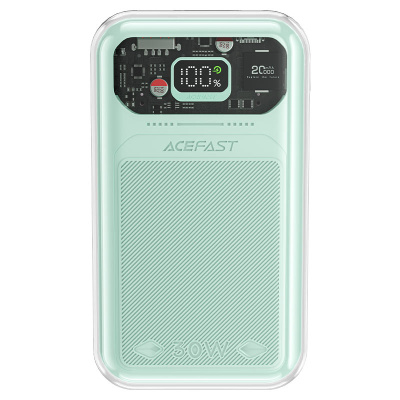 

Портативный аккумулятор (Powerbank) Acefast M2-20000, 20 А·ч, 2xUSB, 3А, Type-C, QC, PD, зеленый (AF-M2-MM), M2-20000